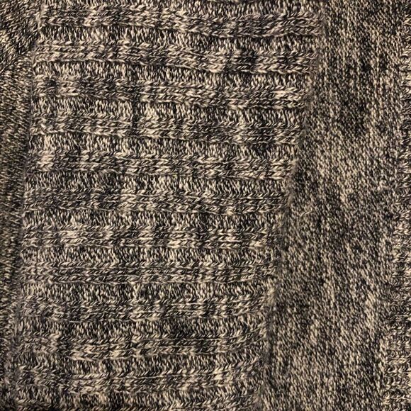 Banana Republic Sz L Black Chunky Knit Open Lounge Winter Cardigan - Picture 6 of 6